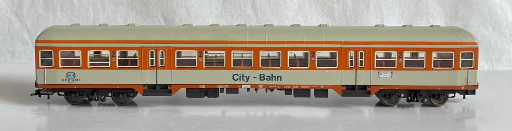 Fleischmann: City-Bahn rijtuig 2e klas van de DB, Hobby en Vrije tijd, Modeltreinen | H0, Gebruikt, Gelijkstroom, Fleischmann