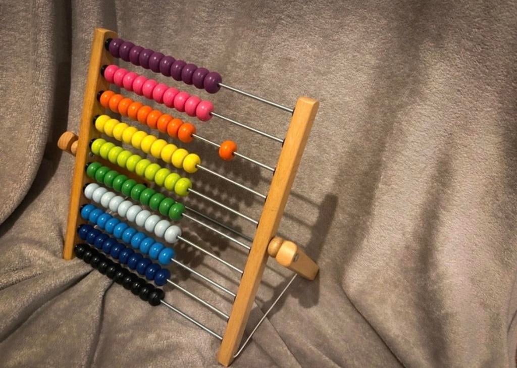 Kleurrijke Abacus / Rekenrek, Kinderen en Baby's, Speelgoed | Educatief en Creatief, Ophalen of Verzenden, Zo goed als nieuw, Rekenen