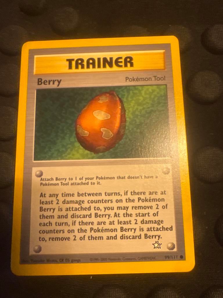 Berry Trainer Kaart - Pokémon Tool, Ophalen of Verzenden, Gebruikt, Losse kaart