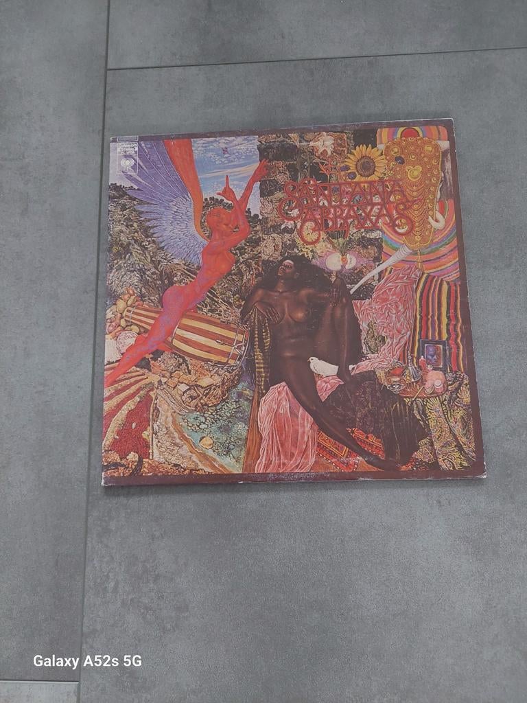 Santana, lp Abraxas + poster, Ophalen of Verzenden, 1960 tot 1980, Gebruikt, 12 inch