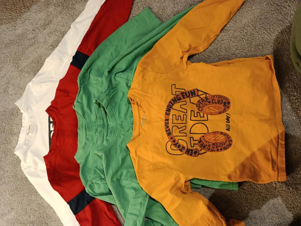 Set van 4 Jongens Shirts Maat 110/116, Ophalen of Verzenden