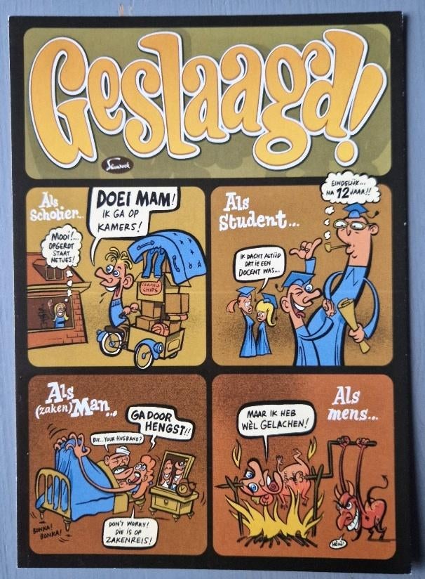 Boomerang supports Art Shamrock geslaagd Ansichtkaart, Verzamelen, Verzenden, 1980 tot heden, Ongelopen, Overige thema's