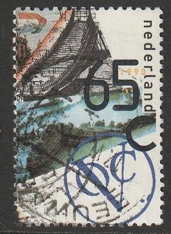 Nederland 1990 1453 VOC, Gest Leeuwarden, Postzegels en Munten, Postzegels | Nederland, Ophalen of Verzenden, Na 1940, Gestempeld