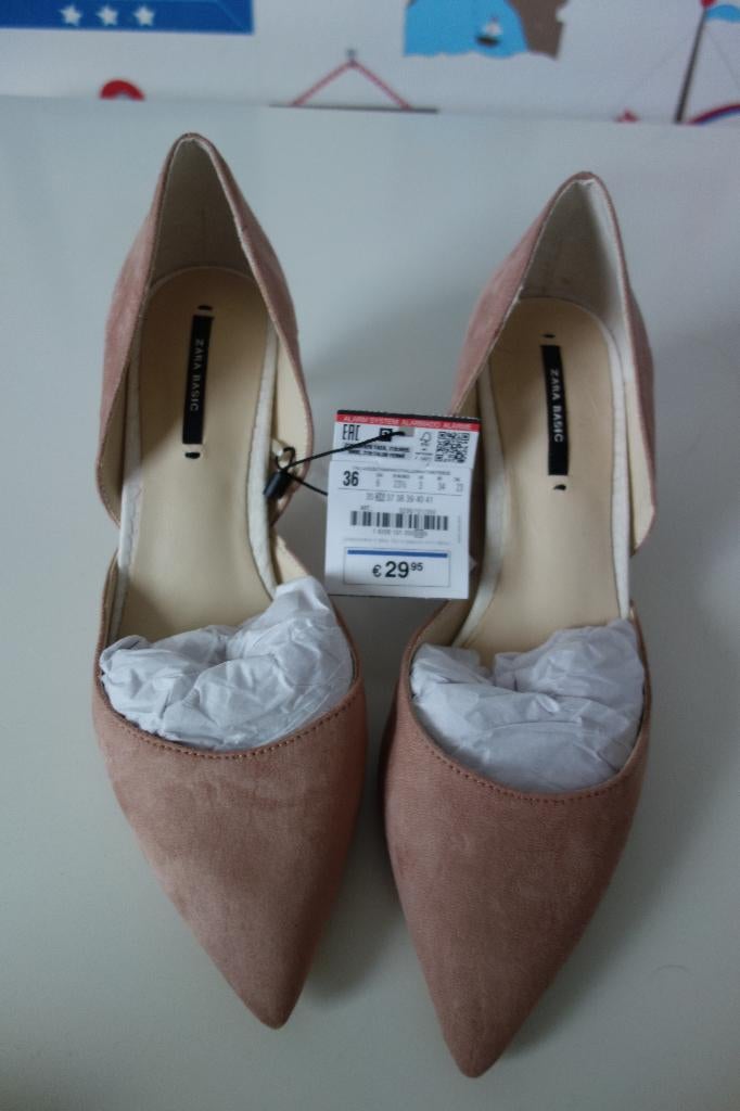 Nieuwe roze en nette grijze Zara pumps maat 36., Pumps, Zara, Nieuw, Ophalen of Verzenden