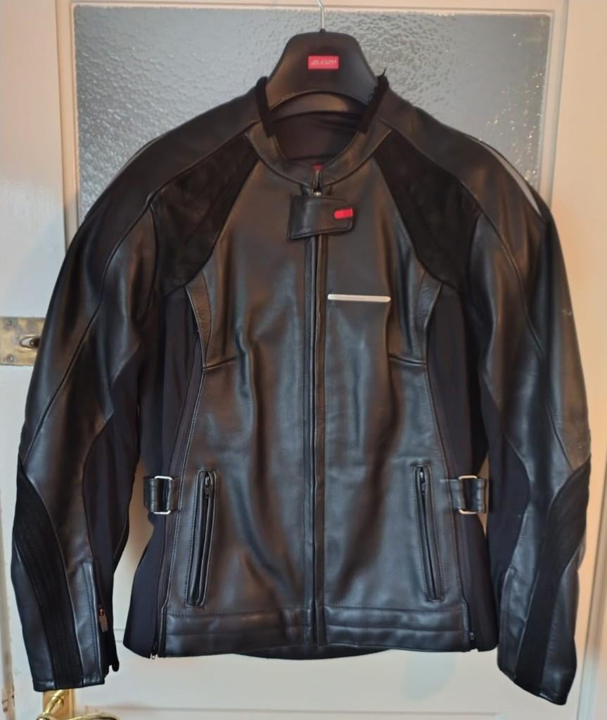 Leren dames motorjas merk GRID maat 42, Jas | leer, Grid, Ophalen of Verzenden, Dames