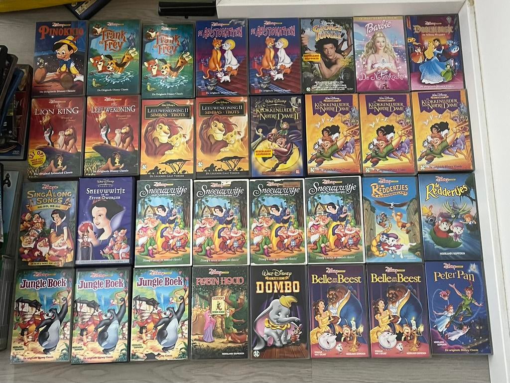 VHS Disney ( €3 per stuk), Alle leeftijden, Ophalen of Verzenden, Zo goed als nieuw
