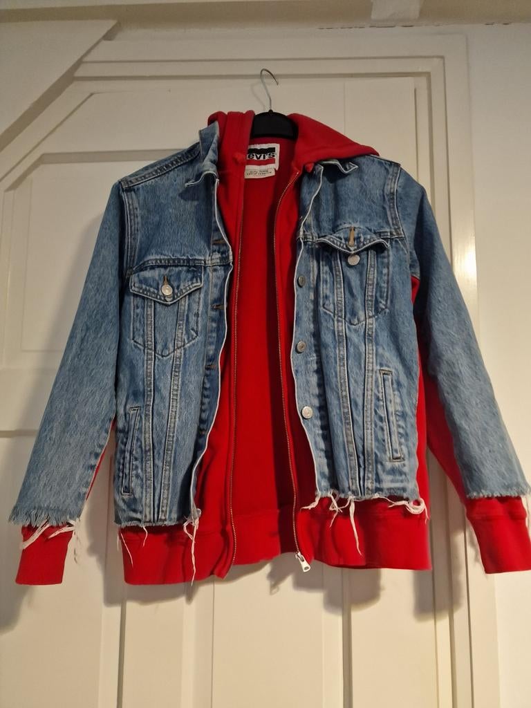 Levi's spijkerjas, Kleding | Dames, Blauw, Ophalen of Verzenden, Zo goed als nieuw, Maat 34 (XS) of kleiner