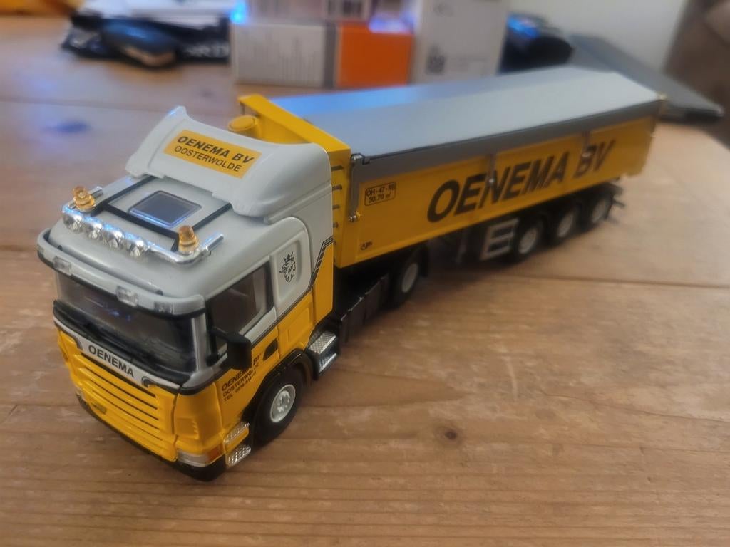 Scania oenema, Hobby en Vrije tijd, Modelauto's | 1:50, T, T, Zo goed als nieuw, Tekno