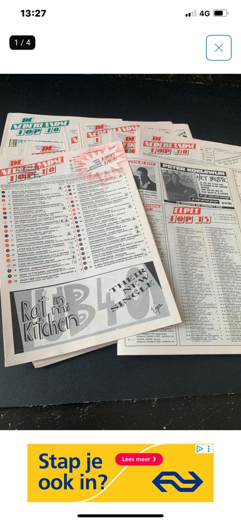 Complete Jaren Top 40 1970-1971-1978-1986-1987, Verzamelen, Tijdschriften, Kranten en Knipsels, Ophalen of Verzenden, 1980 tot heden