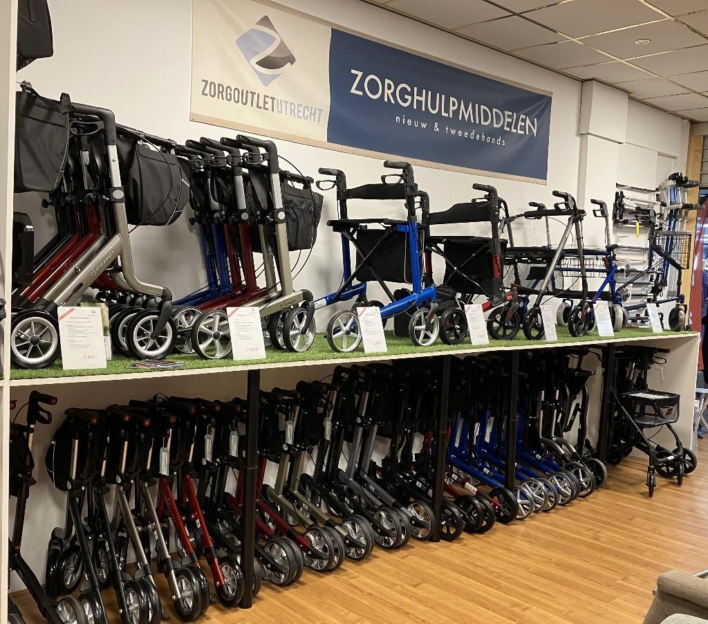Rollator Lichtgewicht groot assortiment in Utrecht, Ophalen of Verzenden, Opvouwbaar, Nieuw