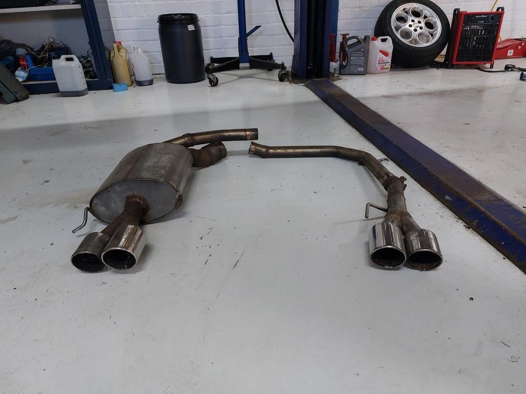 Bmw e60 e61 5 serie duplex dubbele uitlaat!, Auto-onderdelen, Uitlaatsystemen, BMW, Gebruikt, Ophalen