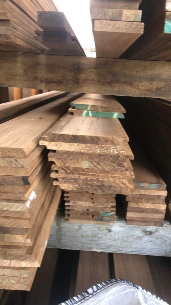 Eiken dakbeschot thermisch frake gevelbekleding rabat ayous, Minder dan 25 mm, Eiken, Nieuw, Ophalen of Verzenden