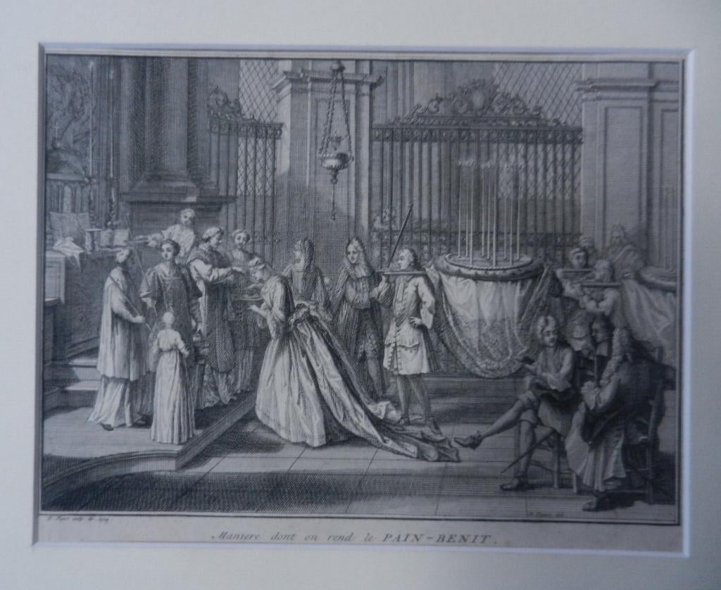 Gravure Communie / Avondmaal door Bernard Picart 1724, Ophalen of Verzenden