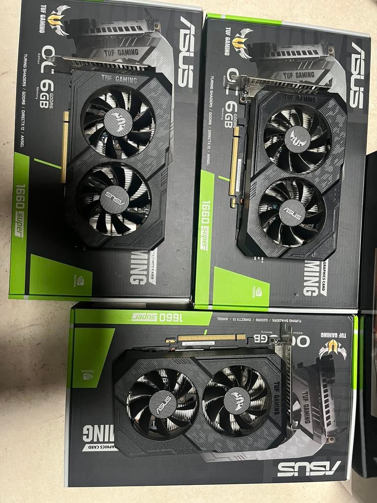 ASUS TUF Gaming geforce gtx 1660 super oc 6gb, Computers en Software, Videokaarten, GDDR6, Ophalen of Verzenden, Zo goed als nieuw
