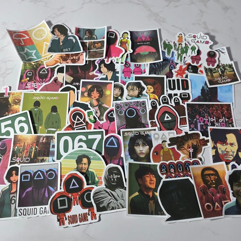 Squid Game Stickerset, Ophalen of Verzenden, Nieuw, Film, Tv of Omroep