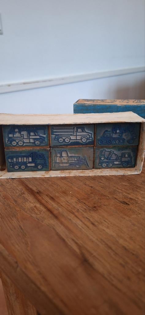 Oude school stempels voertuigen, Ophalen of Verzenden