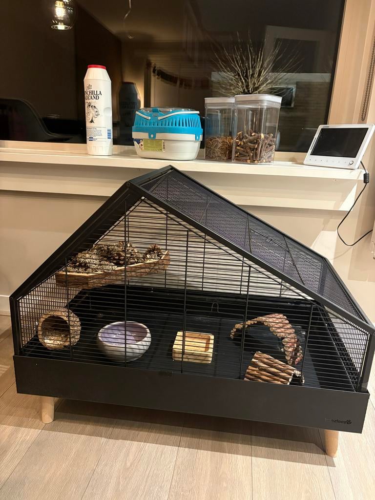 Hamsterkooi beeztees te koop, Dieren en Toebehoren, Kooi, Minder dan 75 cm, Muis, Ophalen