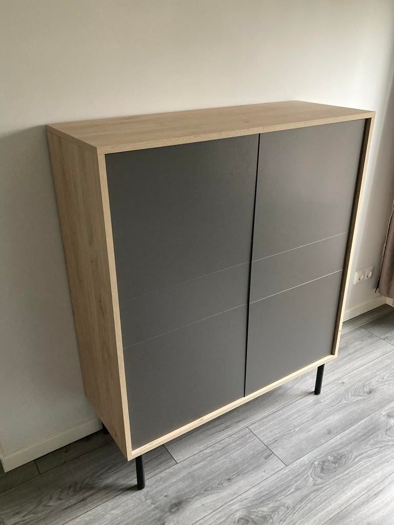 Houten kast met twee deuren, Huis en Inrichting, Kasten | Overige, Ophalen, Gebruikt