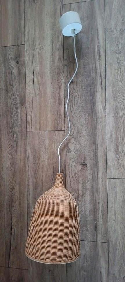 Ikea hanglamp van rotan., Ophalen of Verzenden, Nieuw, Hout, Minder dan 50 cm