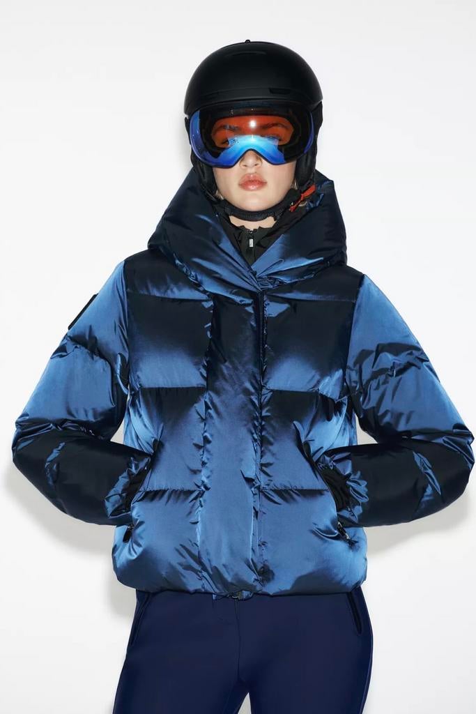 Zara ski jas blauw dames S, Ophalen of Verzenden, Nieuw, Maat 36 (S), Jack