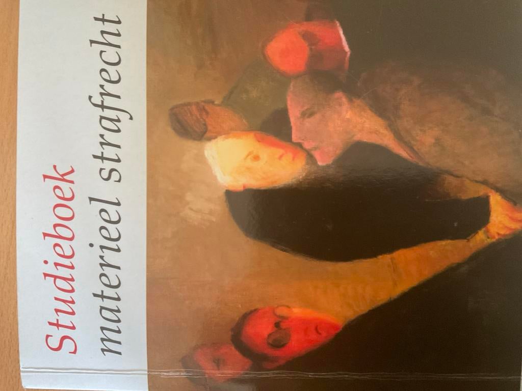 Studieboek materieel strafrecht - Wolters Kluwer, Ophalen, Gamma, Gelezen, WO