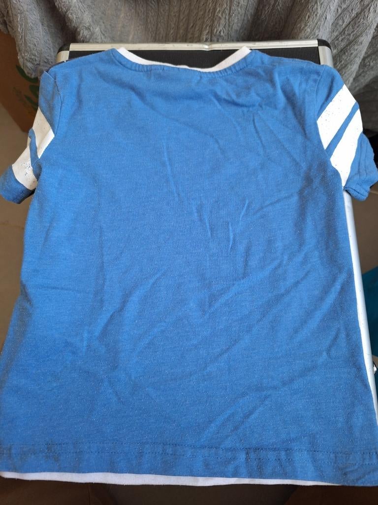 Blauw wit tshirt fire maat 92-98, Salt en pepper, Salt en pepper, Onbekend, Ophalen of Verzenden