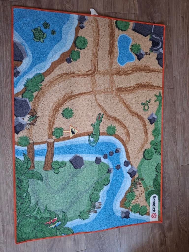 Schleich speelkleed jungle thema, Ophalen of Verzenden, Gebruikt