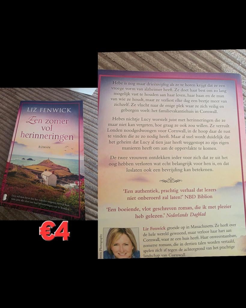 Een zomer vol herinneringen Liz fenwick, Ophalen of Verzenden, Zo goed als nieuw
