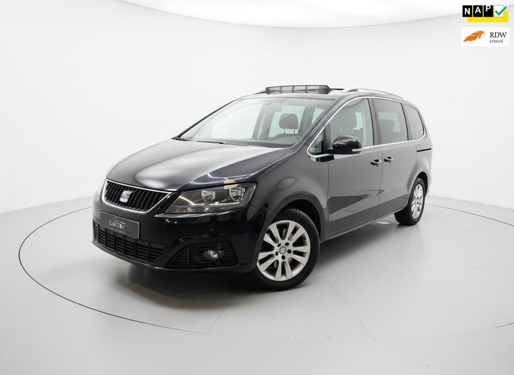 Seat Alhambra 1.4 TSI ELEK DEUREN 7 ZITS CAMERA PANO NAP, Auto's, Voorwielaandrijving, Euro 5, Stof, Zwart