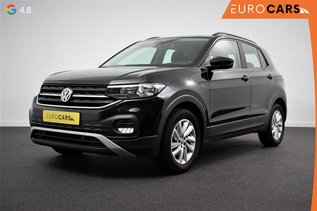 Volkswagen T-Cross 1.0 TSI 115pk DSG Life Plus | Navigatie |, Gebruikt, Zwart, 116 pk, Zwart