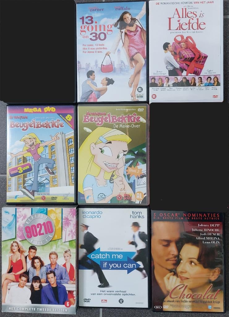 Diverse DVD’s (2). 7x. Alles is Liefde Beugelbekkie Chocolat, Alle leeftijden, Ophalen of Verzenden, Zo goed als nieuw