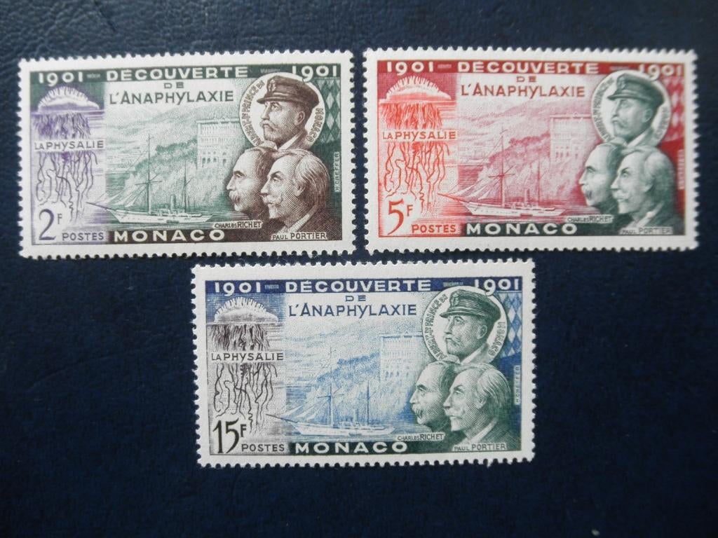 Postzegels Monaco 1953 schepen - cat.w. € 4,50 (*)., Ophalen of Verzenden