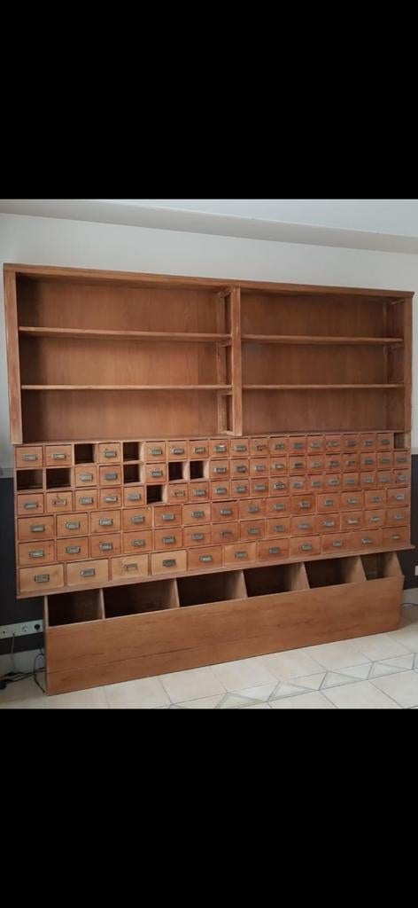 Grenen vakkenkast / grutterskast 278x246x43cm, Ophalen, Gebruikt