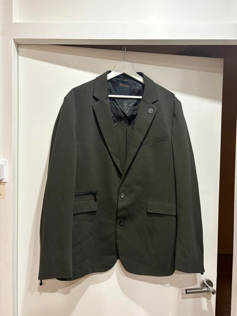 Cruyff blazer colbert legergroen xl, Kleding | Heren, Kostuums en Colberts, Ophalen of Verzenden, Zo goed als nieuw, Maat 56/58 (XL)