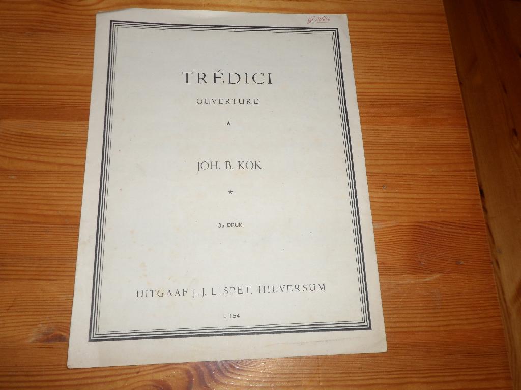 Tredici - johan b. Kok, Gebruikt, Ophalen of Verzenden, Banjo of Mandoline, Artiest of Componist