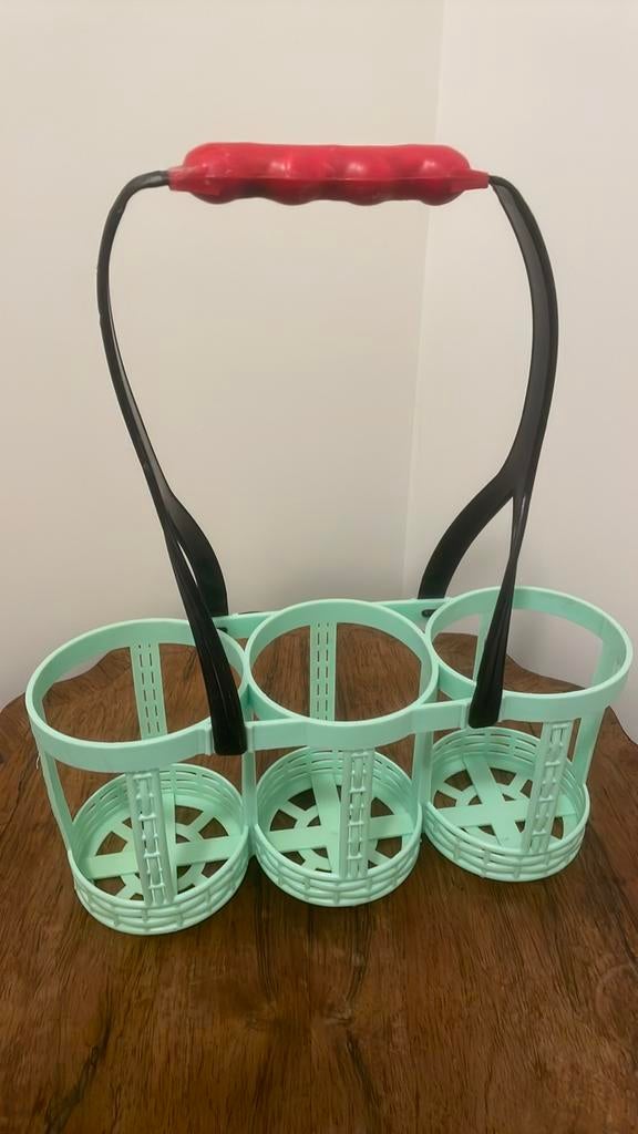 Frans flessenrek groen kunststof, Ophalen of Verzenden