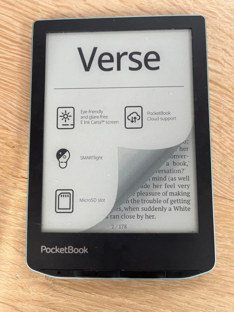 E-reader PocketBook Verse, Computers en Software, E-readers, Gebruikt, 6 inch of minder, 8 GB, Touchscreen, Ophalen of Verzenden