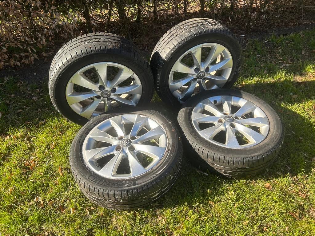 Velgen opel corsa D 16” lichtmetaal 16 inch 4x100, Ophalen, Gebruikt