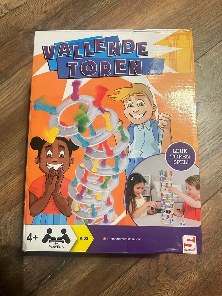 Vallende toren spel, Hobby en Vrije tijd, Gezelschapsspellen | Bordspellen, Vijf spelers of meer, Ophalen of Verzenden, Gebruikt