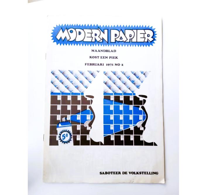 modern papier nr.2 uit 1971/1ste druk/joost swarte, Boeken, Strips | Comics, Overige gebieden, Ophalen of Verzenden, Zo goed als nieuw