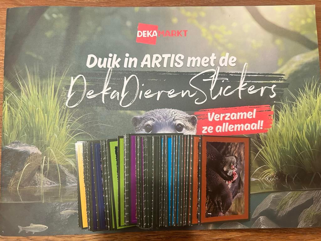 DekaMarkt DekaDierenStickers - Artis spaaractie, Ophalen of Verzenden, Nieuw, Winkel of Supermarkt