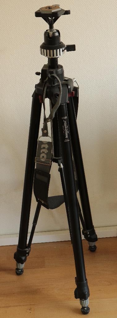 Manfrotto 3-poots Statief, Ophalen of Verzenden, Gebruikt, 175 cm of meer, Driepoot