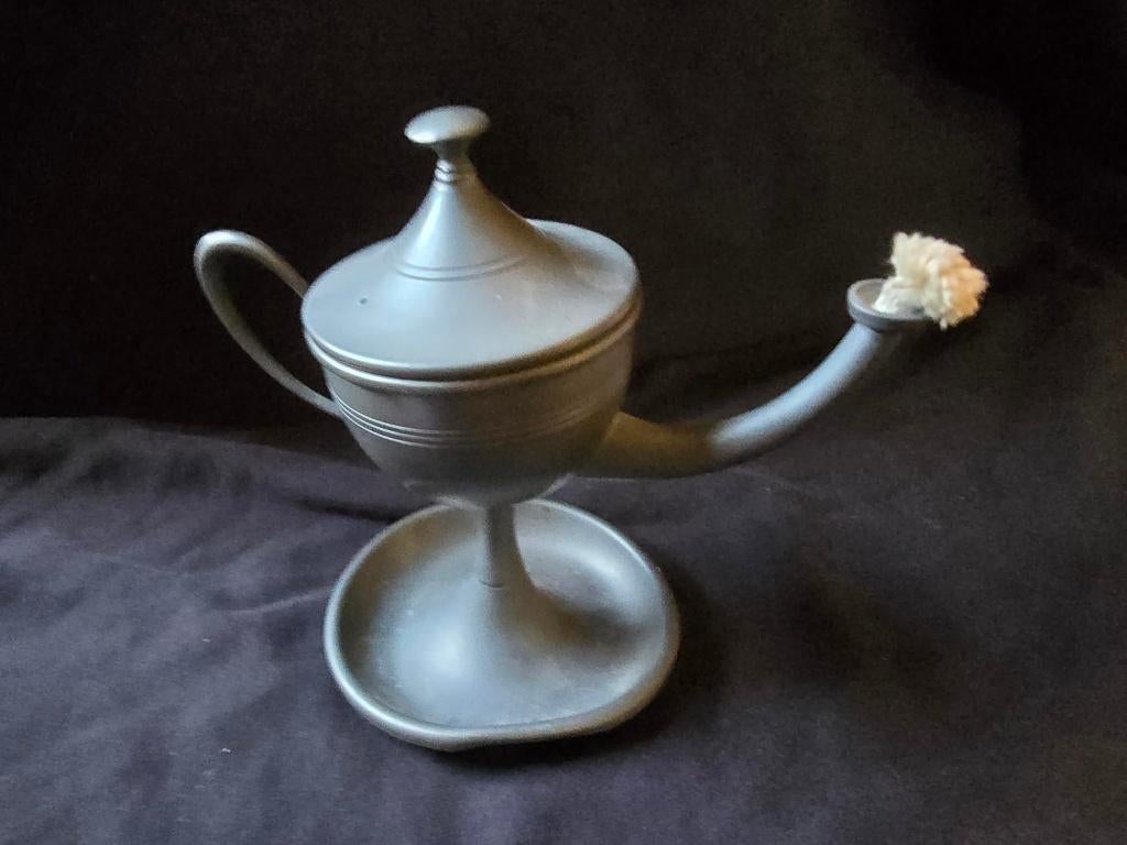 Tinnen olielamp, Ophalen of Verzenden