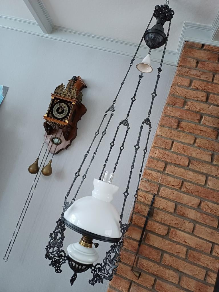 Olie lamp, Antiek en Kunst, Antiek | Lampen, Ophalen