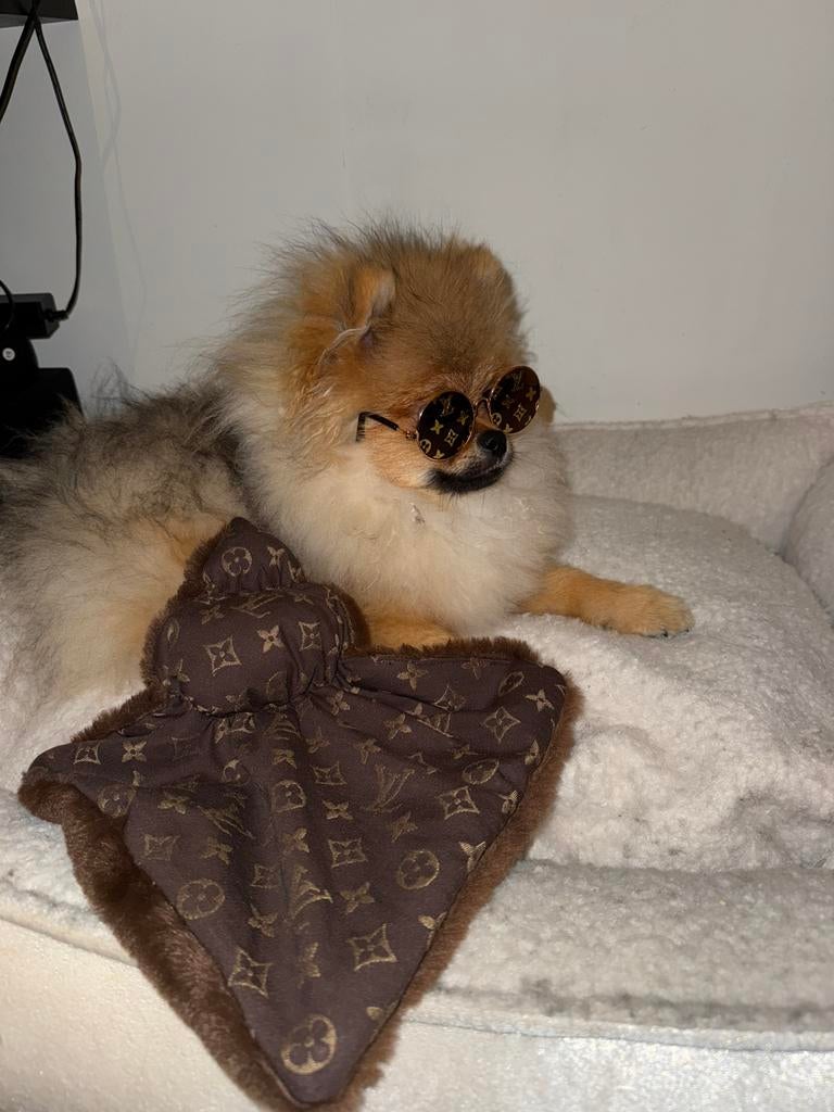 Luxury monogram honden knuffel handegemaakt, Dieren en Toebehoren, Verzenden