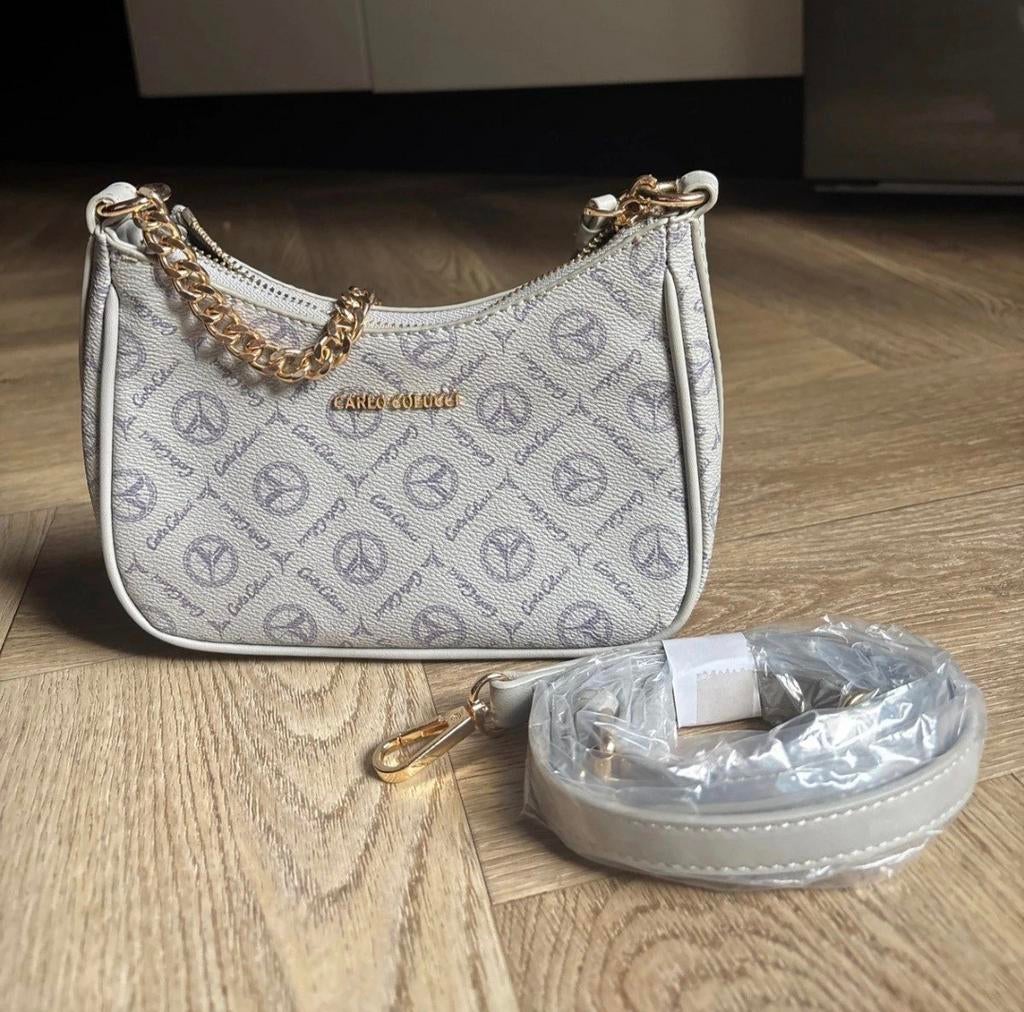 Carlo Colucci Tas, Verzenden, Nieuw, Wit, Schoudertasje