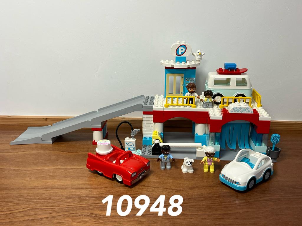 Duplo parkeergarage en wasstraat 10948 (compleet) 4, Ophalen of Verzenden, Zo goed als nieuw, Complete set, Duplo
