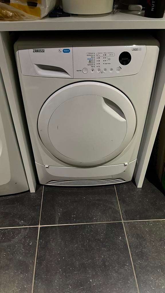Zanussi Lindo100 inhoud 7 kg droger, 6 tot 8 kg, Gebruikt, Minder dan 85 cm, Ophalen of Verzenden