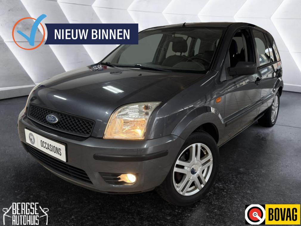 Ford Fusion 1.6 16V Trend Airco Bt Lmv (bj 2003), 1596 cc, Gebruikt, Zwart, 1051 kg