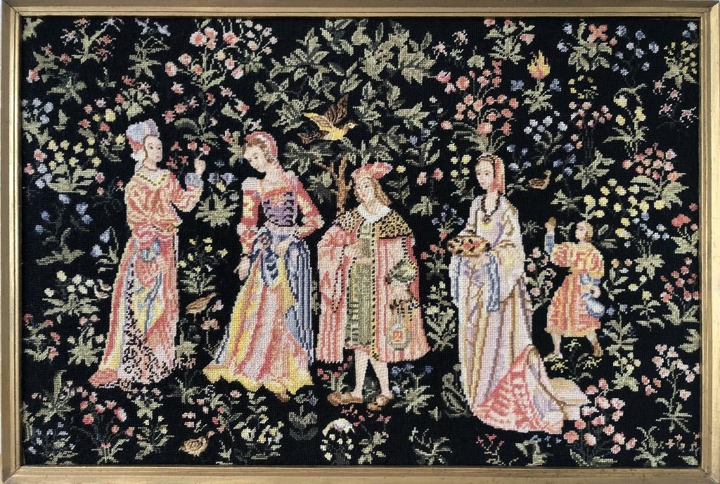 Gobelin “La Promenade”, Ophalen, Gebruikt, Meerkleurig, Wandkleed